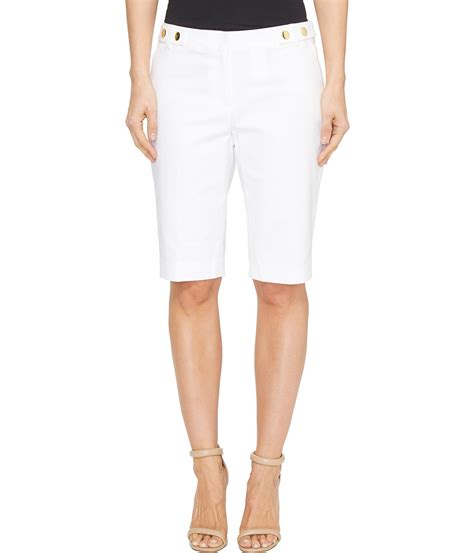 michael kors women's white shorts|michael kors women's bermuda shorts.